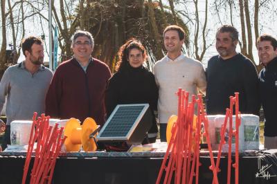 Entrega de bolleros solares San Vicente